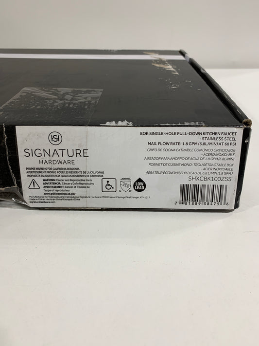 Signature Hardware 450080 Bok 1.8 GPM Single Hole Pull Down Kitchen Faucet