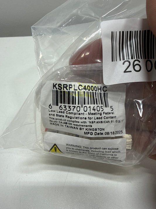 Kingston Brass KSRPLC4000HC Hot Water Cartridge Valves Handle Valves Cartridges for Kitchen Faucets