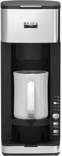 Bella PRO - Dual Brew Single Serve Coffee Maker - Stainless Steel