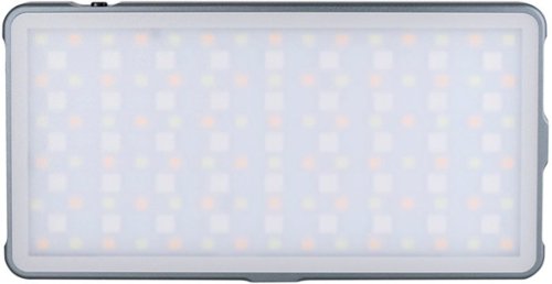 Digipower - Rainbow RGB 135 LED Video Light for Digital/Mirrorless Cameras and Light Stands - Silver