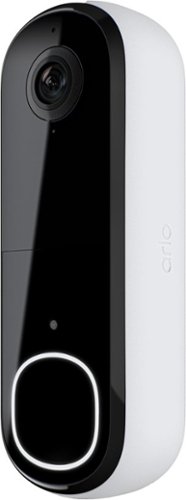 Arlo - Smart Wi-Fi Video Doorbell (2nd Generation) - Wired/Battery Operated with 1080p Resolution - White - *Smart Home