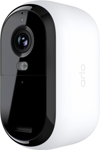 Arlo - Essential 1-Camera Outdoor Wireless HD Security Camera (2nd Generation) with Color Night Vision - White