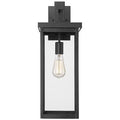 Powder Coated Black One Light Outdoor Wall Sconce from the Barkeley Collection