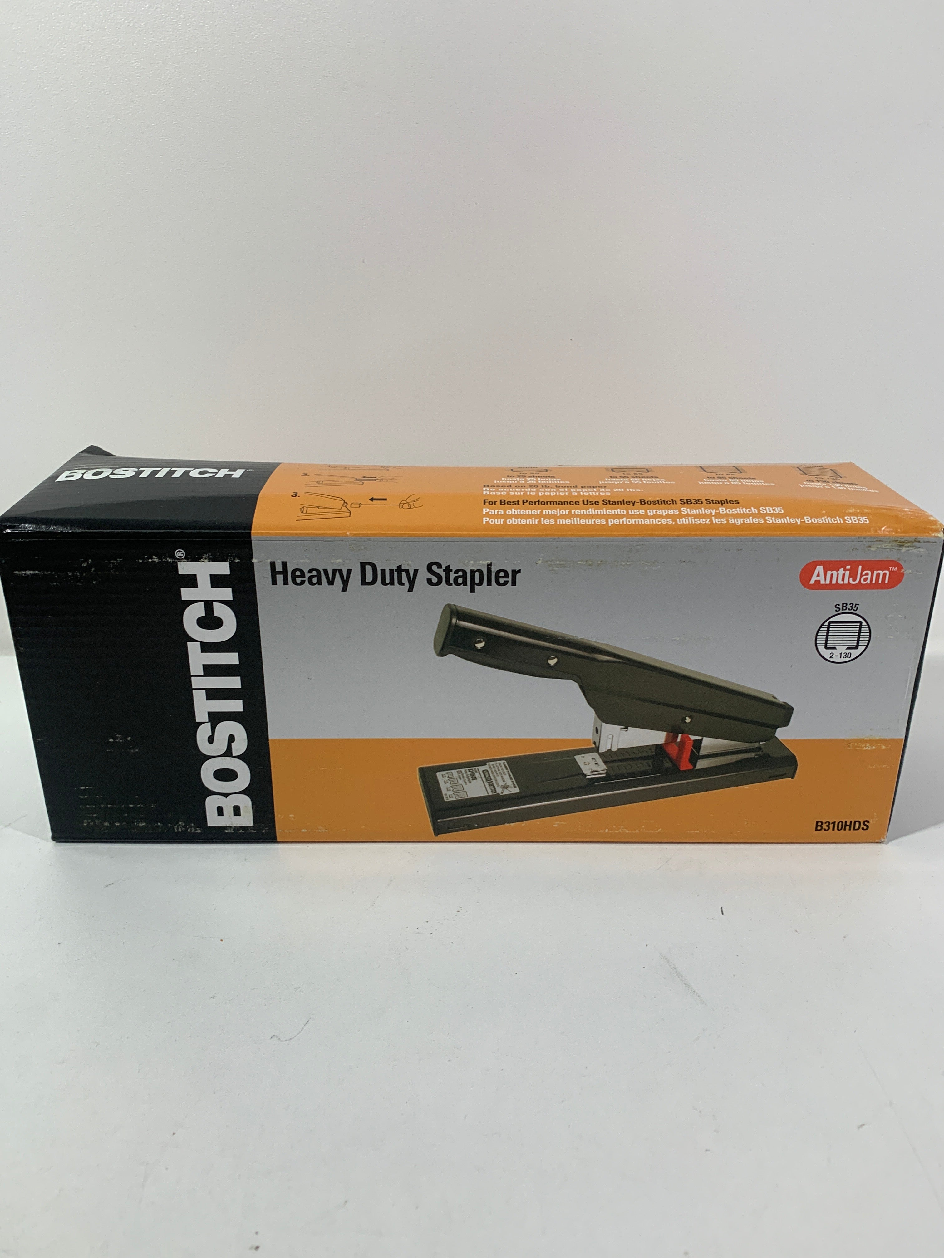 Bostitch Antimicrobial 130 Sheet Heavy Duty Stapler Black (B310HDS) - *Computers & Office