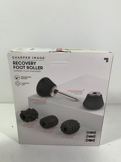 Sharper Image Recovery Foot Roller Compact Massager - Black