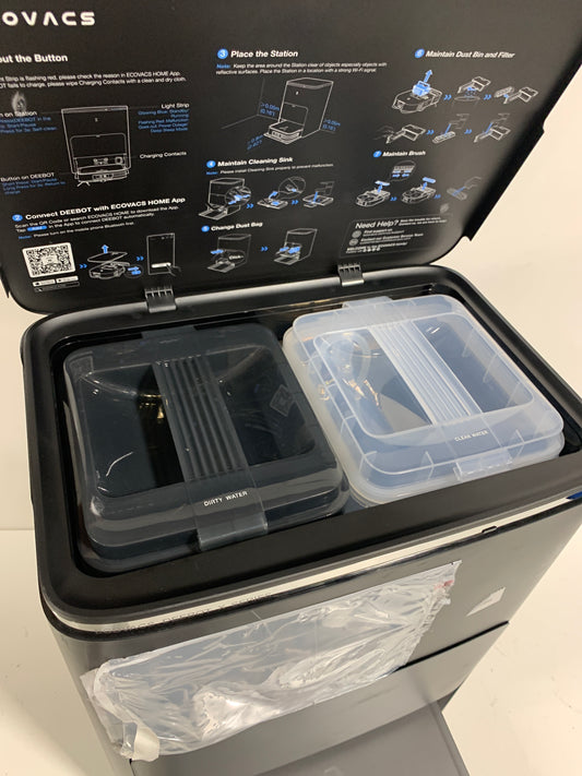 For Parts ECOVACS Robotics -Ecovacs Deebot X2 Omni Robot Vacuum & Mop with Self Cleaning Auto Empty Station