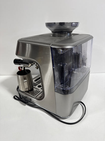 Scratch & Dent Breville the Barista Touch Impress Espresso Machine with Grinder & Milk Frother, Espresso Maker with Assisted Tamping, Cappuccino & Latte Machine