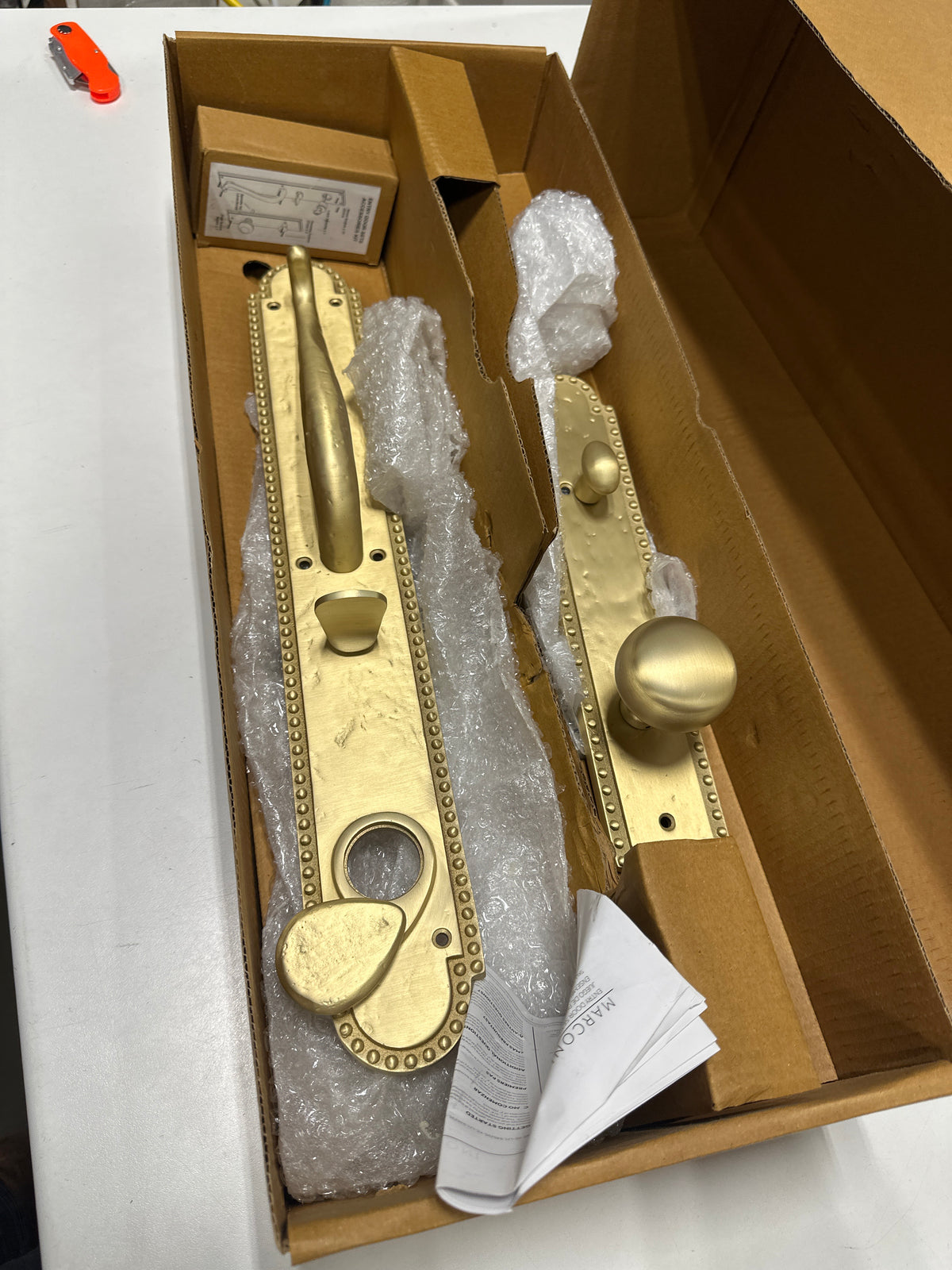 Missing Parts Signature Hardware SH552149SB Roman Entrance Door Set Knob
