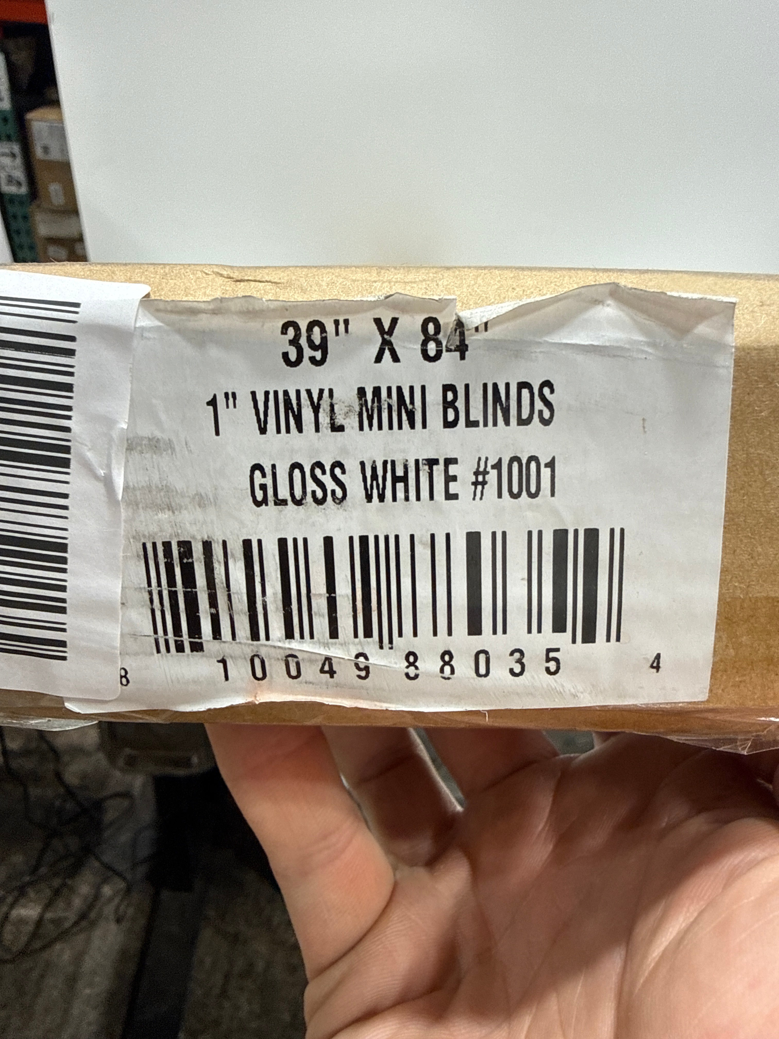 Chicology 39 W X 84 H Cordless Vinyl Mini Blinds 1 in Slats Light Filtering White Easy Install