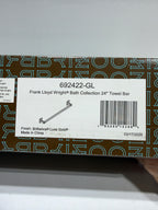 Brizo 692422 Frank Lloyd Wright Wall Mount 24" Towel Bar Luxe Gold