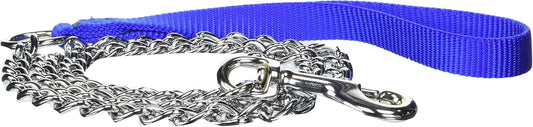 2 Lead Heavy Duty Chain with Nylon Handle, Blue, 4'/3mm