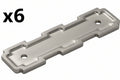 6 x Belwith Keeler B077996 Coventry 3’’ Center to Center Cabinet Pull Backplate Satin Nickel - *Tools Hardware & Misc