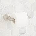 Signature Hardware 948235 Beasley Wall-Mounted Toilet Paper Holder Brushed Nickel