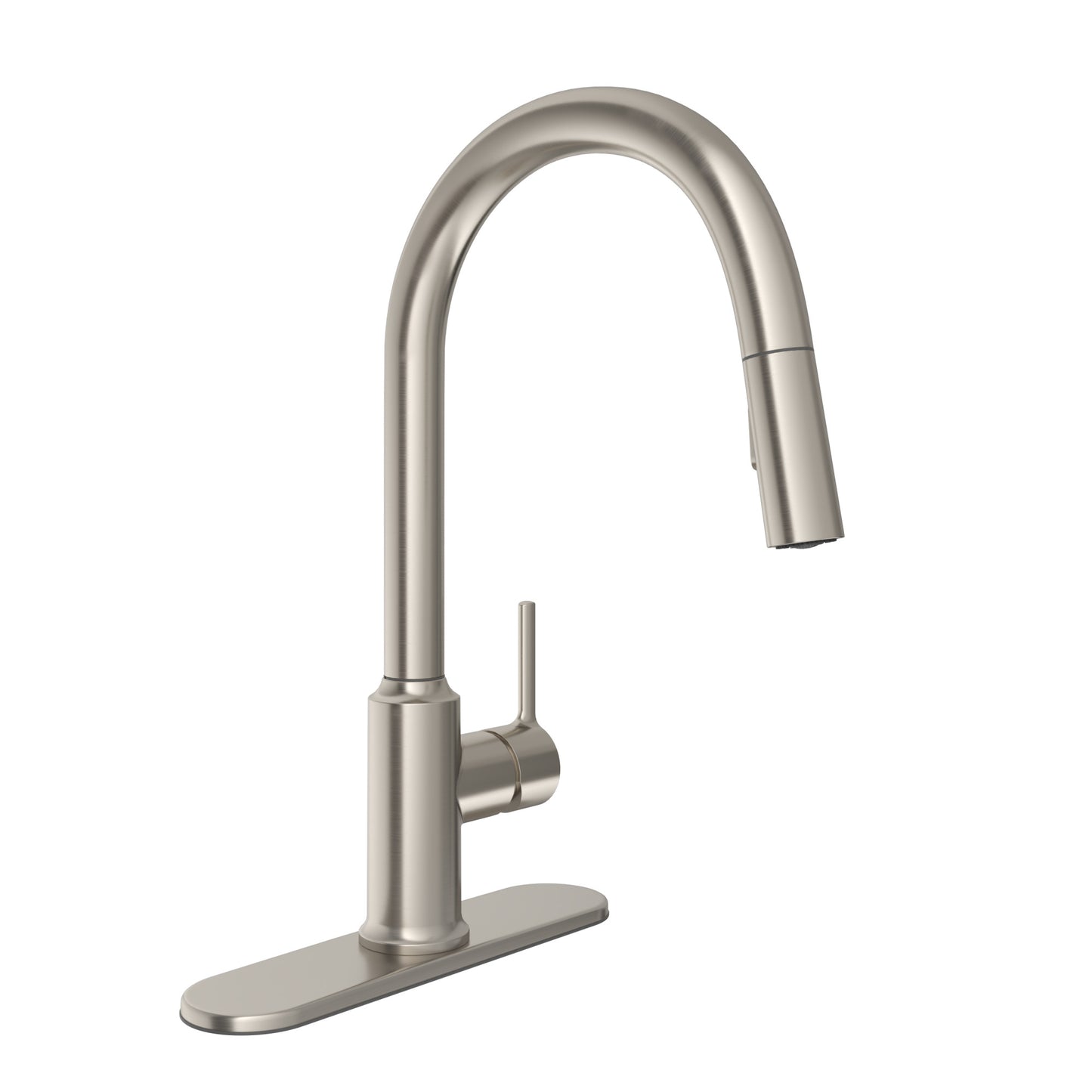 PROFLO PFXC4027 1.5 GPM Single Hole Pull Down Kitchen Faucet Brushed Nickel Faucet Kitchen