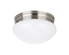 Miseno Ml2317 9 Wide Flush Mount Bowl Ceiling Fixture - Nickel