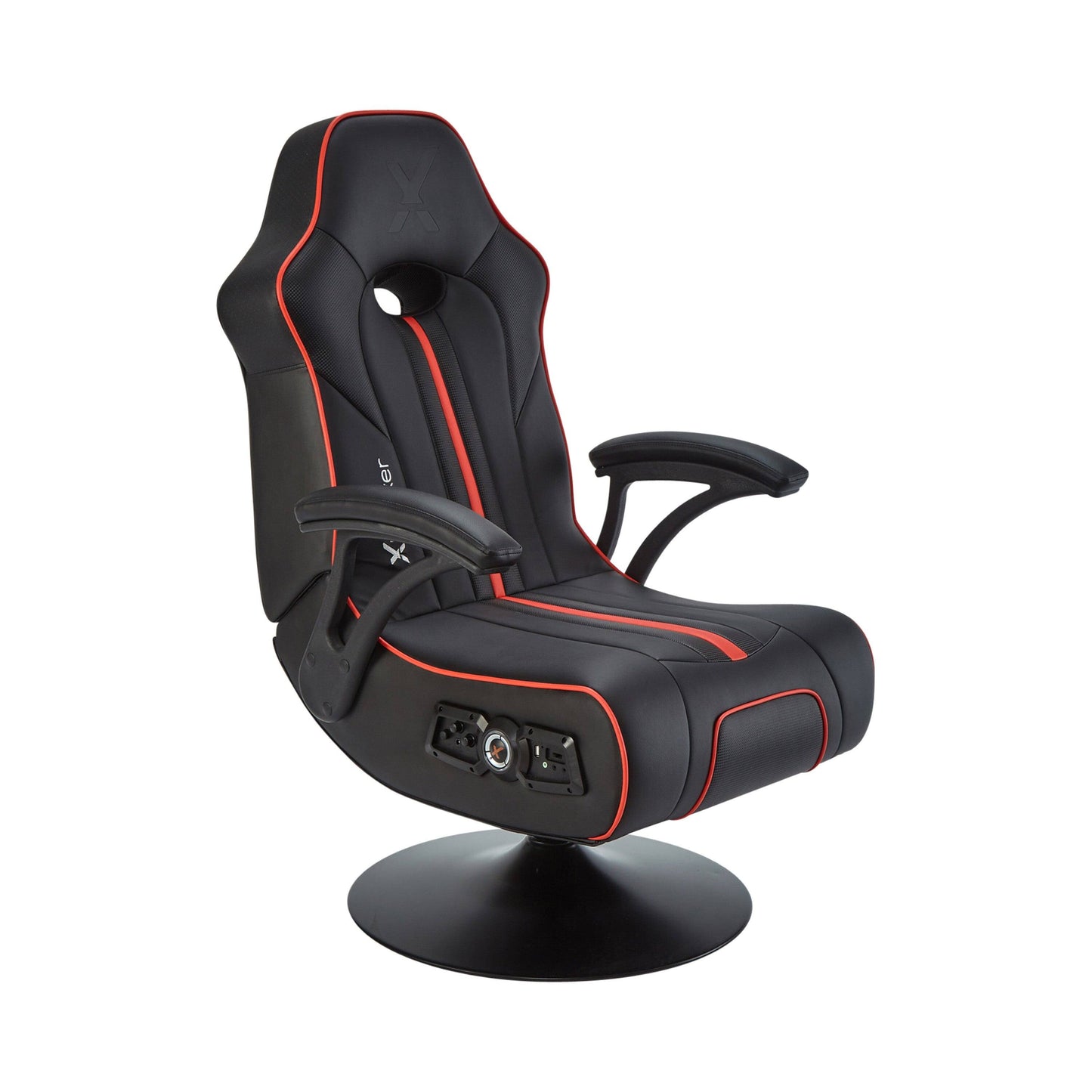 X Rocker - Torque RGB Audio Pedestal Gaming Chair with Subwoofer and Vibration - Black/RBG