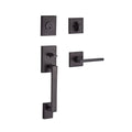 Baldwin SCLAJXSQUCSR112 Single Cylinder La Jolla Handleset Square Lever Contemporary Square Rose - Venetian Bronze