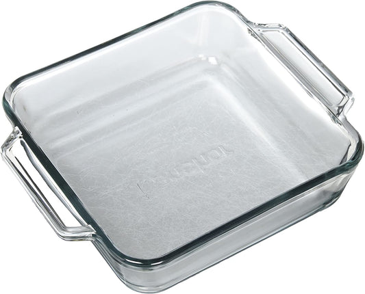 Anchor Hocking 8-Inch Oven Basics Square Cake Dish, Set of 3