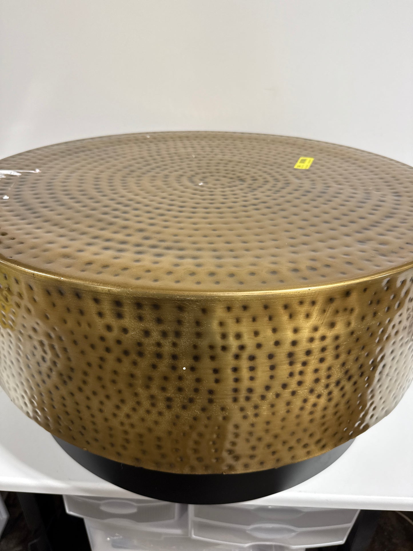 Scratch & Dent Simpli Home - Montrose Metal Coffee Table - Antique Gold /Black