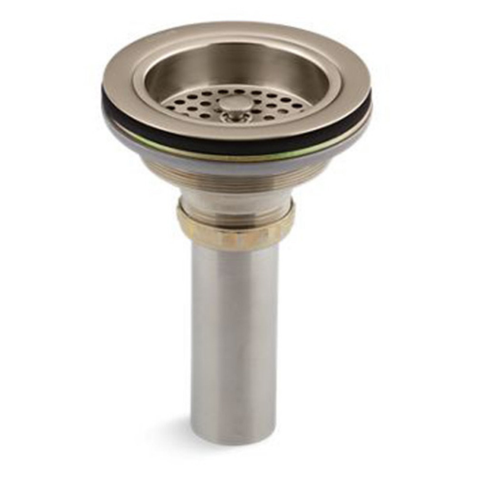 Scratch Duostrainer KOHLER K-8801-BV Duostrainer Sink Strainer, Vibrant Brushed Bronze,1.5"
