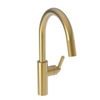 Newport Brass 3290-5113 Muncy 1.8 GPM Single Hole Pull Down Kitchen Faucet Satin Gold