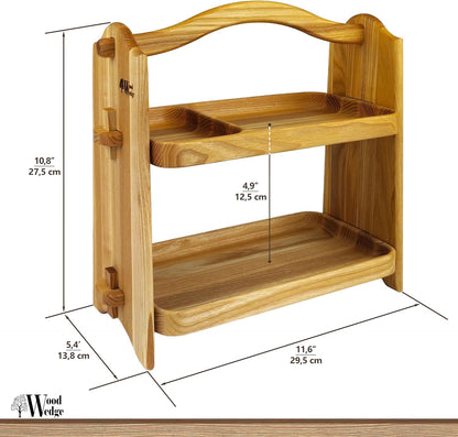 Fruit Basket for Kitchen, 2 Tier Fruit Bowl