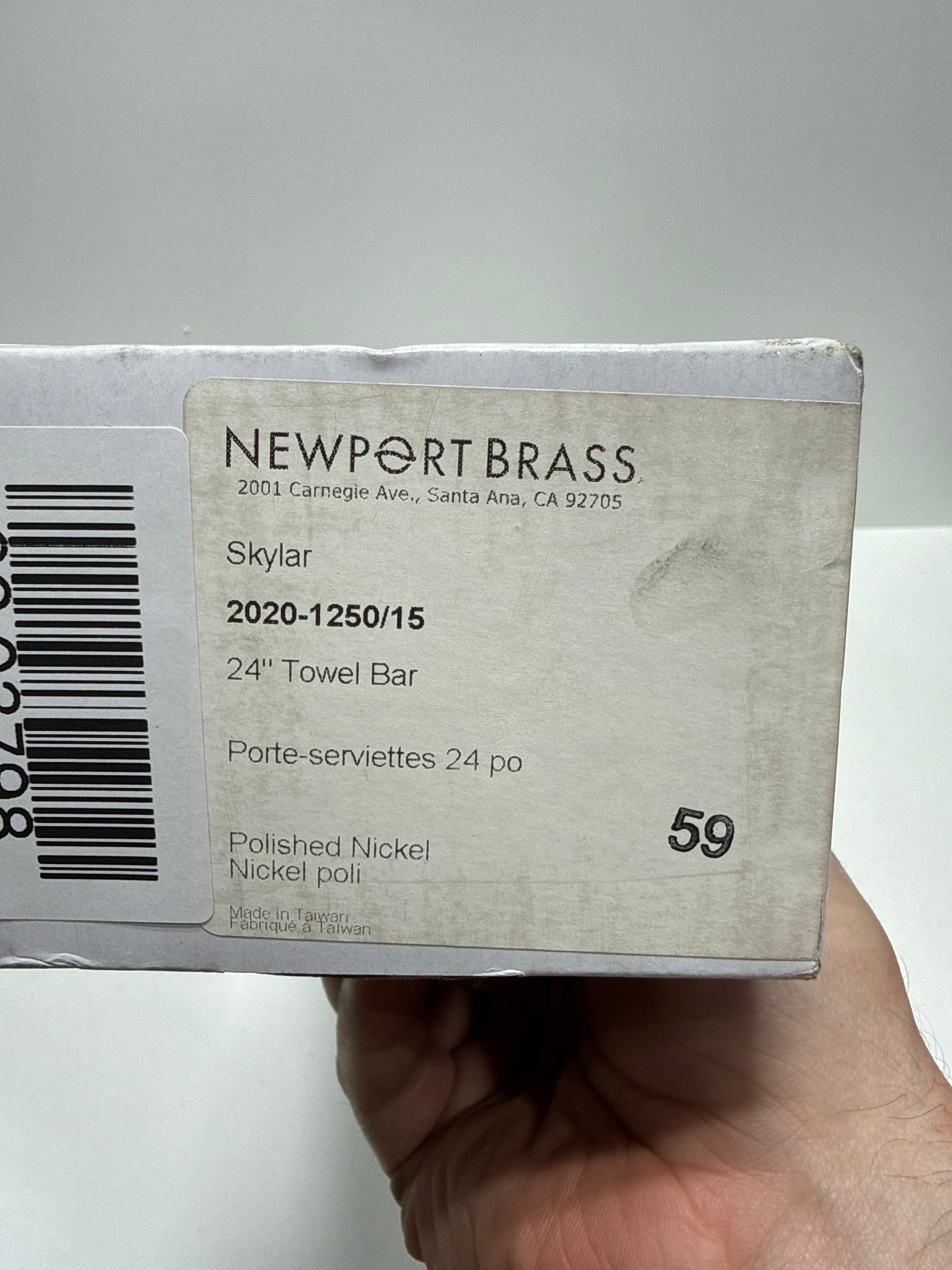 Newport Brass 2020-1250 Skylar 24" Towel Bar