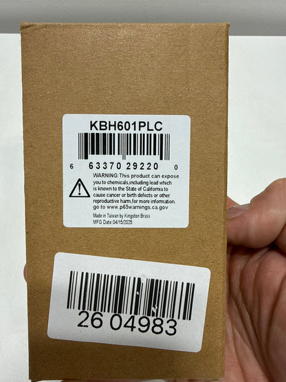 Kingston Brass KBH601PLC Cold Lever Handle for GKB2605PL Lavatory Faucet - Polished Chrome