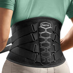 FREETOO Back Brace for Lower Back Pain Relief with Pulley System,Lumbar Support Belt for Men & Women with Lumbar Pad