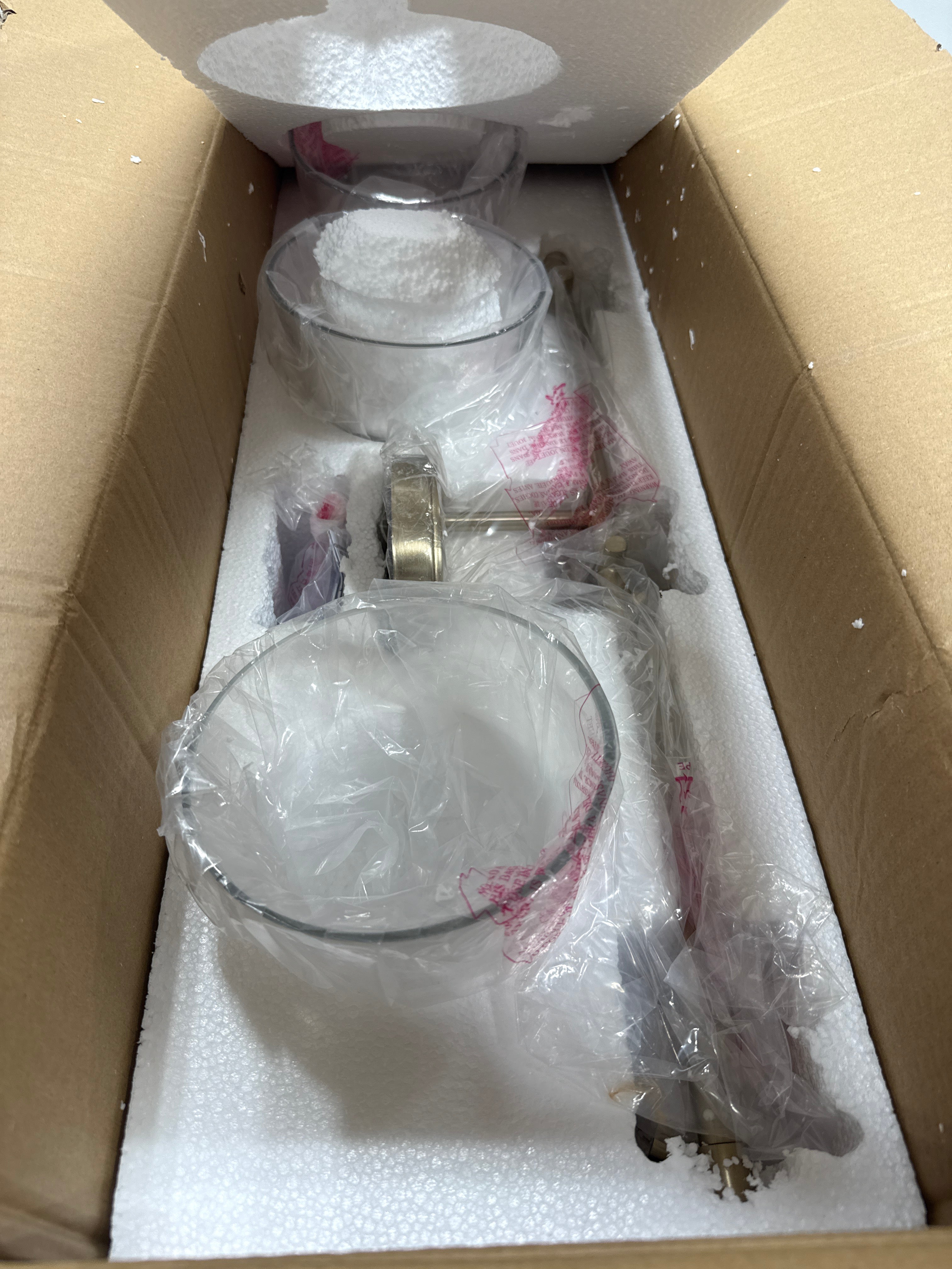 Millennium Lighting Metal 3 Light Vanity in Modern Gold