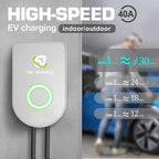 Two Barrels Home Flex Smart Electric Vehicle EV Charger Level 2 up to 40 Amp NEMA 14-50 Plug 26ft Extension Cord Cable