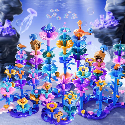 155 Pcs Flower Garden Building Toy Set