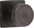 Kwikset Pismo Passage Door Knobset with Square Rose - Venetian Bronze - 720PSKSQT-11P