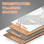 Suertree Push Up Bars Come with Foldable Push Up Mat for Pushup Guide Strength Training Equipment Work for Home