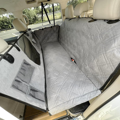 Car Seat Covers for Dogs, 100% Waterproof Pet Car Seat Cover for Back Seat Non-Slip Car Hammock, 900D Detachable Scratchproof Pet Covers with Mesh Window for Cars Suvs Trucks with Pockets