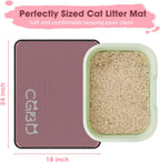 CGBD Cat Litter Mat - Double Layer Honeycomb Design Litter Trapping Mat Urine-Proof & Non-Slip Easy Clean Waterproof