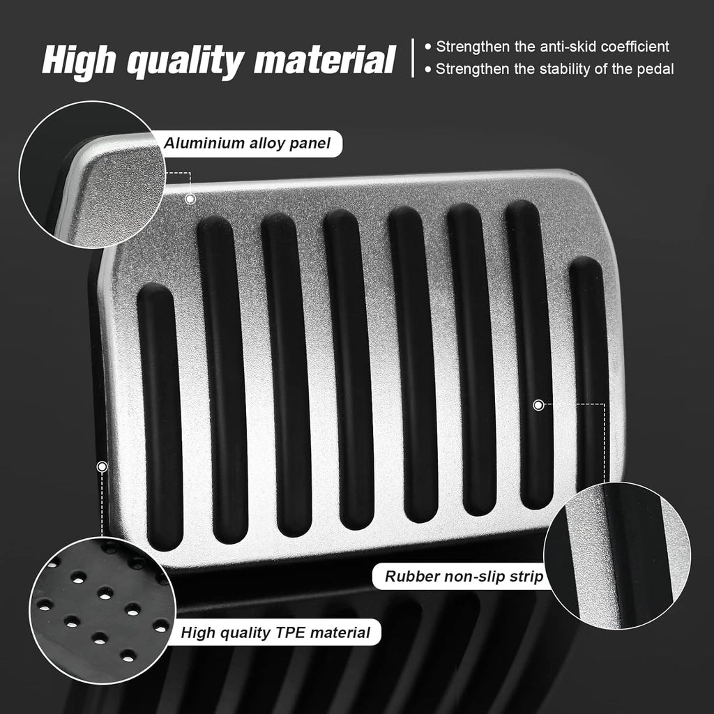 KVR Foot Pedal Pads Set for 2016-2023 Model 3/Y Non-Slip Aluminum Performance Pedal Covers Car AccessoriesNew