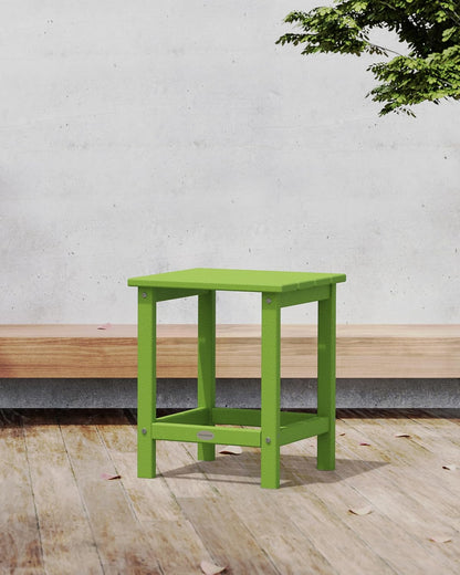 Polywood Long Island 18" Side Table in Lime