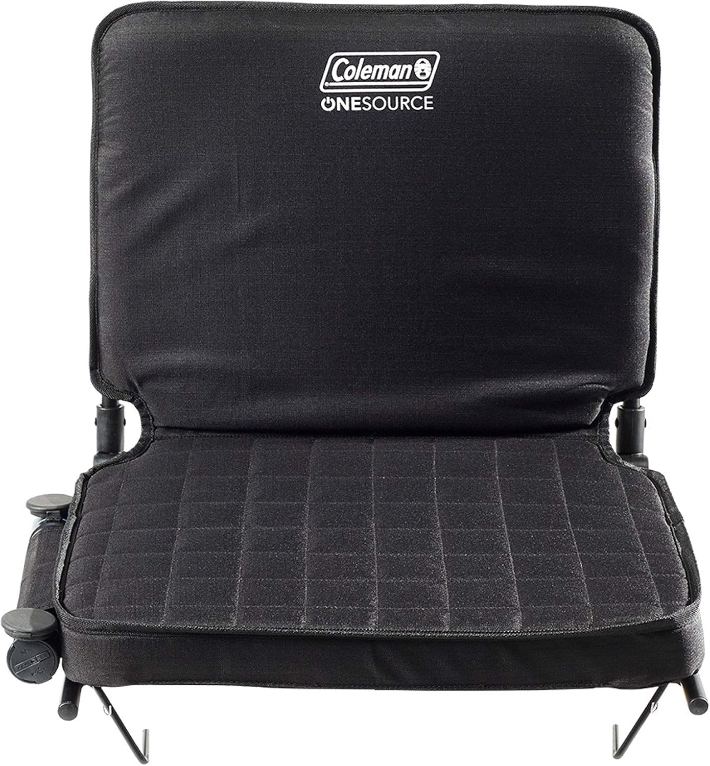 2 Coleman OneSource Rechargeable Heated Seats – Heated Camping Chair, Chair Pad, & Stadium Seat for Cool-Weather Outdoor Lounging, Tailgating, & Camping