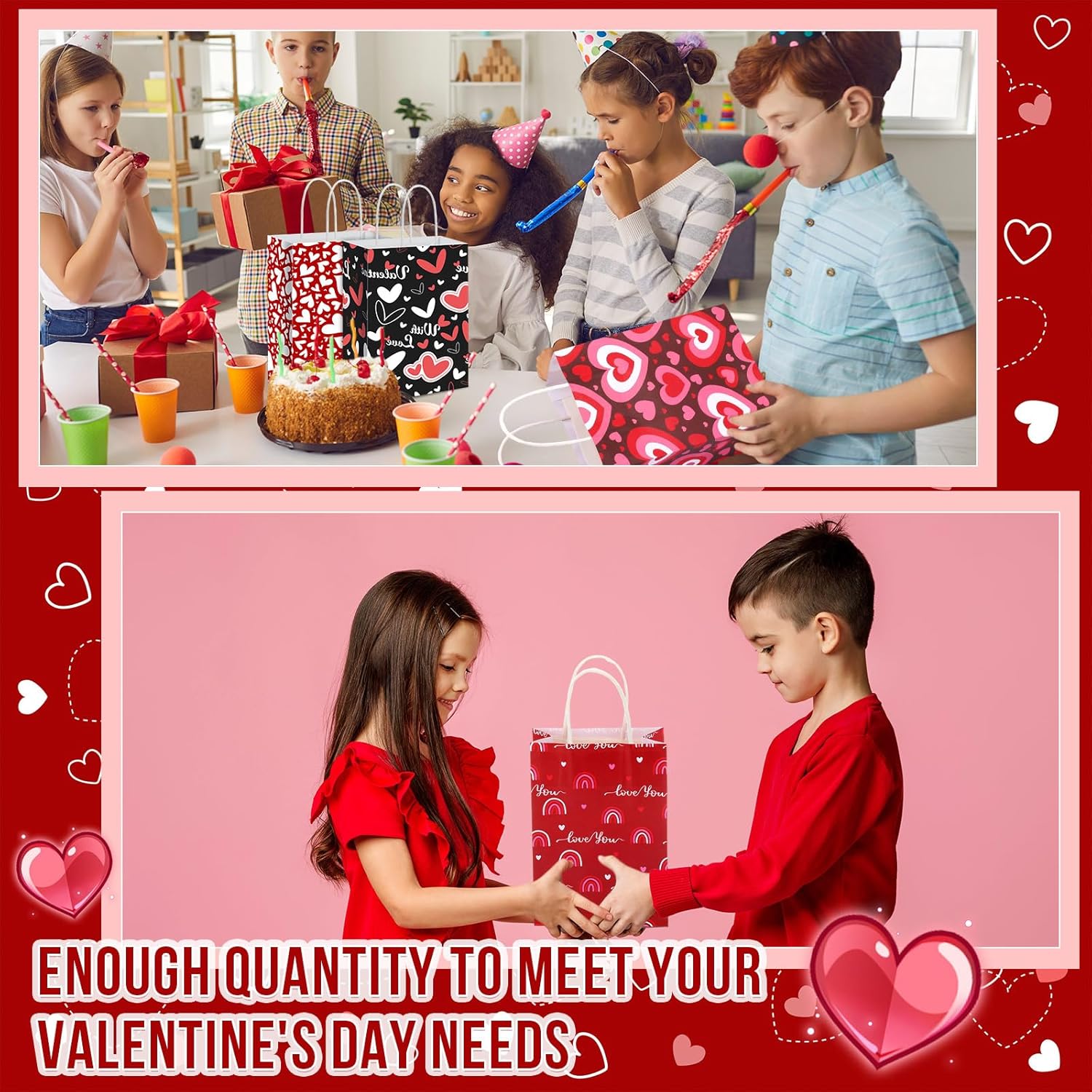 Skyygemm 200 Pcs Mother’s Day Gift Paper Bags Bulk Mothers Day Bags Mothers Day Gift Bags Mothers Day Bags with Handles