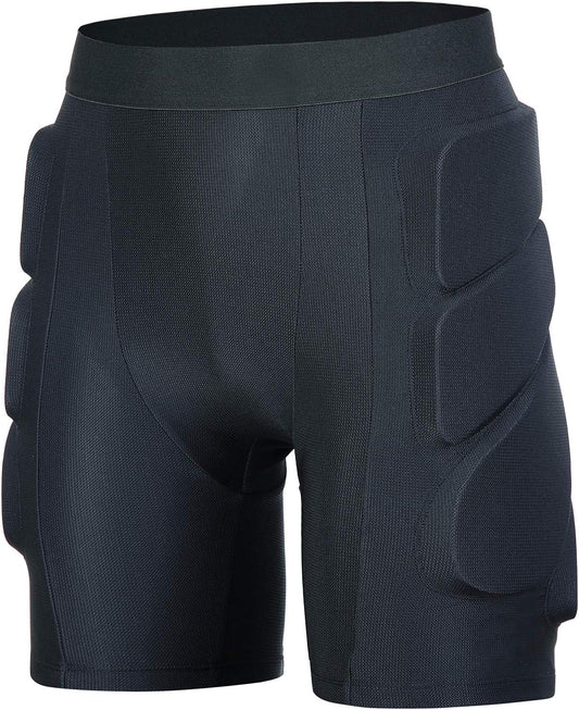 beroy Padded Shorts Protective Hip-Butt-Tailbone - 3D Protection for Ski Skate Snowboboard Soccer Football