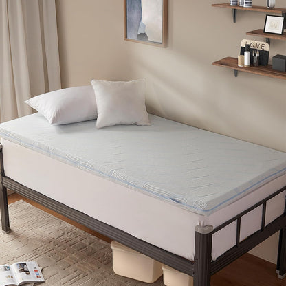 Eiayeebil 3 Inch Mattress Topper Twin XL, Dual Layer Gel Memory Foam Mattress Pad with Removable Cover