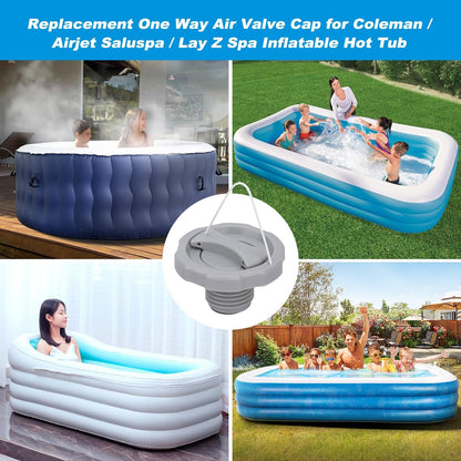 P05767 Air Valve Cap Compatible with Coleman Bahamas Airjet Saluspa Lay Z Spa Inflatable Hot Tub Replacement Parts Replacement One Way Air Valve Cap