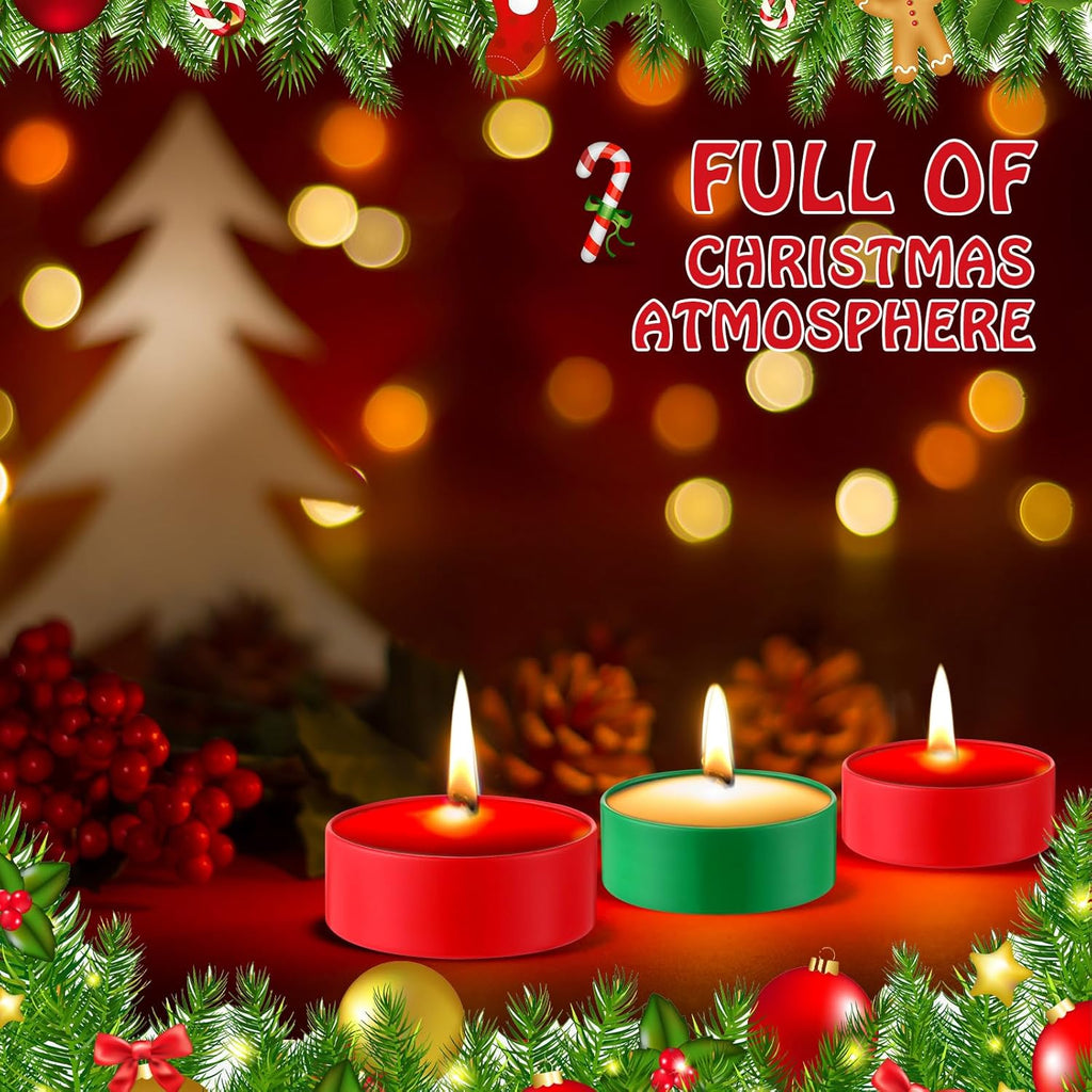 Christmas Candle Tin Cans Set Holiday Candle Tins 2 oz with Lids Candle Jars for Making Candles Round Containers
