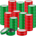 Christmas Candle Tin Cans Set Holiday Candle Tins 2 oz with Lids Candle Jars for Making Candles Round Containers