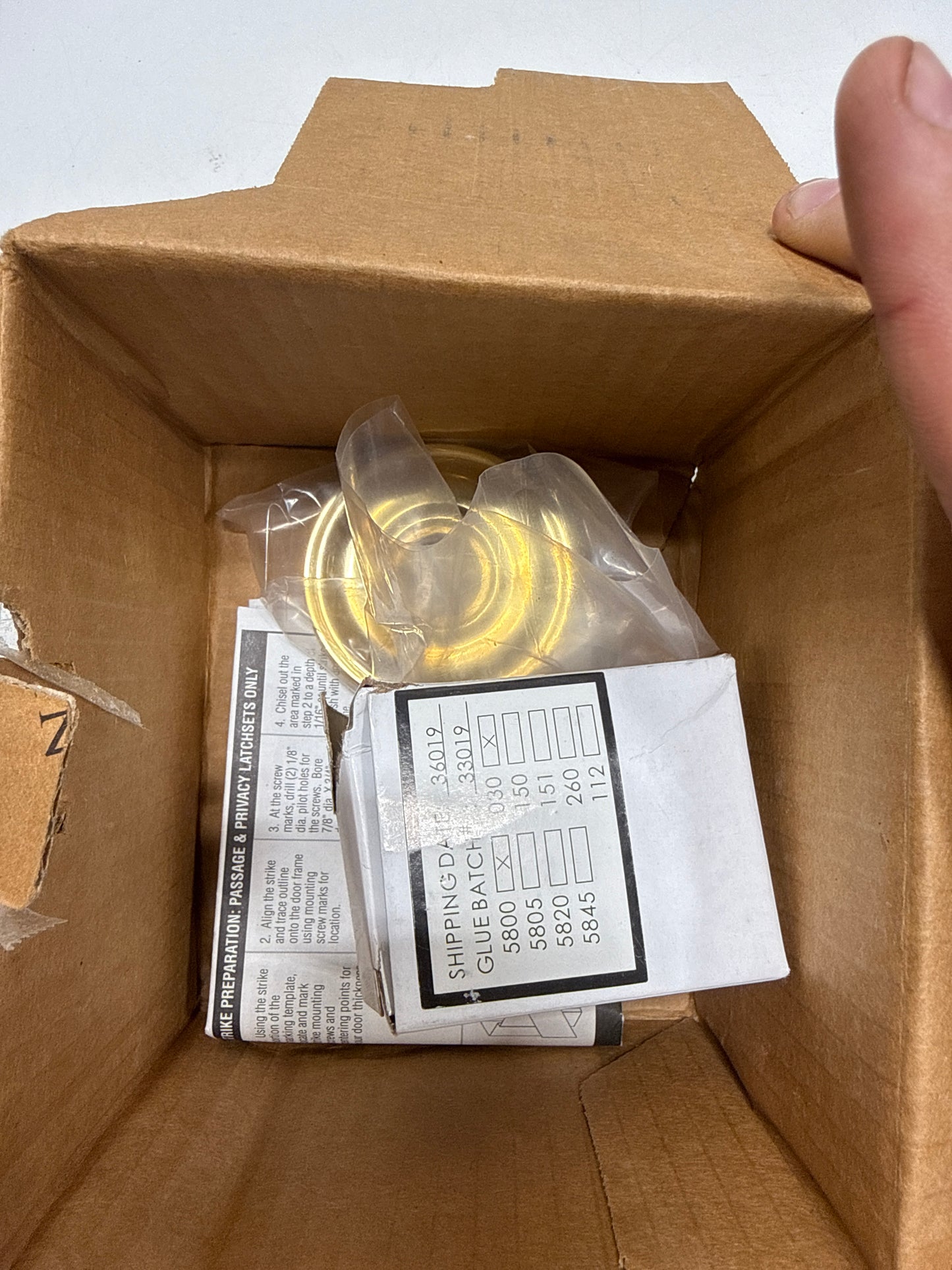 Baldwin 5080.030.IDM Filmore Polished Brass Half-Dummy Crystal Knob - *Tools Hardware & Misc