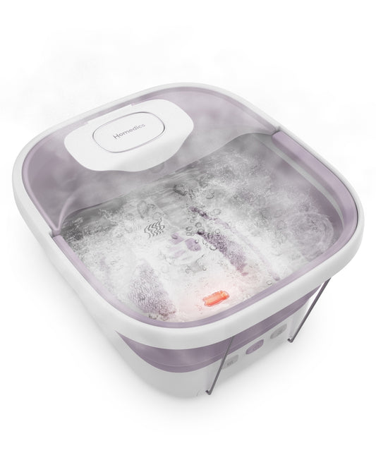 HoMedics Easy Store Luxe Footbath with Heat Boost - Lavender