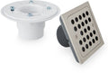 Signature Hardware 948036 Menlo Square Shower Drain Flange Brushed Nickel - *Tools Hardware & Misc