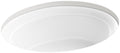 Kohler K-21782-0 Artifacts 21 1/4" Oval Undermount Bathroom Sink, White