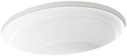 Kohler K-21782-0 Artifacts 21 1/4" Oval Undermount Bathroom Sink, White